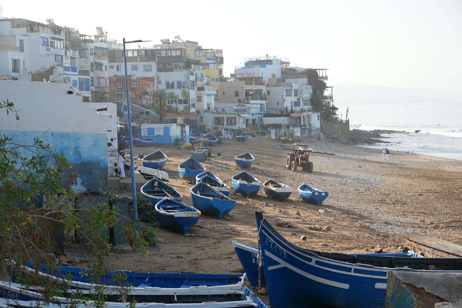Peaceful Atlantic beach near Sidi Kaouki village, Morocco